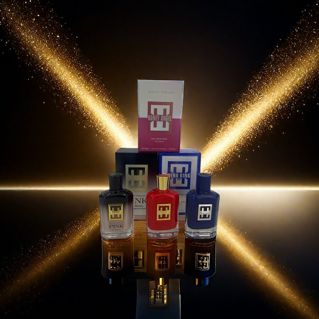 Three-bottle perfume gift box set, long-lasting fragrance, exquisite packaging box