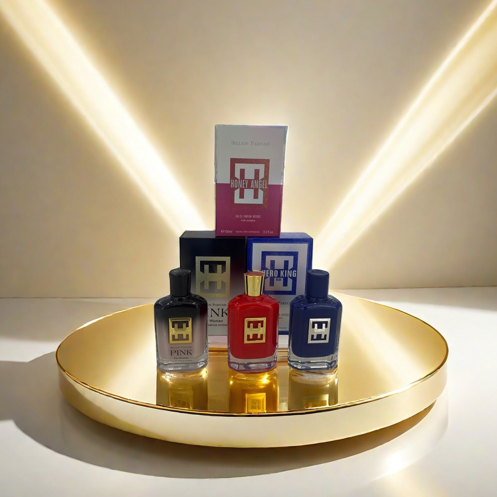 Three-bottle perfume gift box set, long-lasting fragrance, exquisite packaging box Specification image