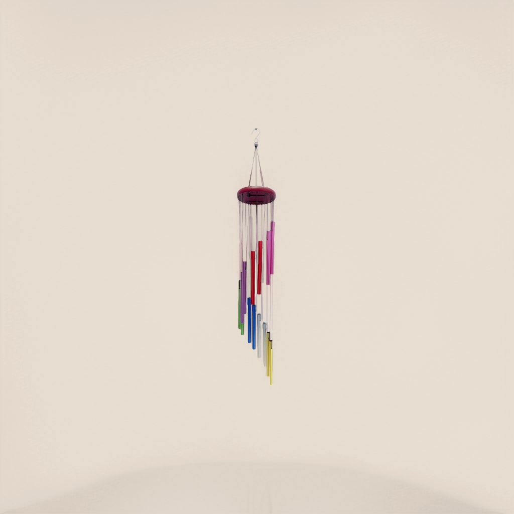 Colorful wind chimes made of copper, retro courtyard decorative pendants, indoor balcony window sill ornaments Specification image