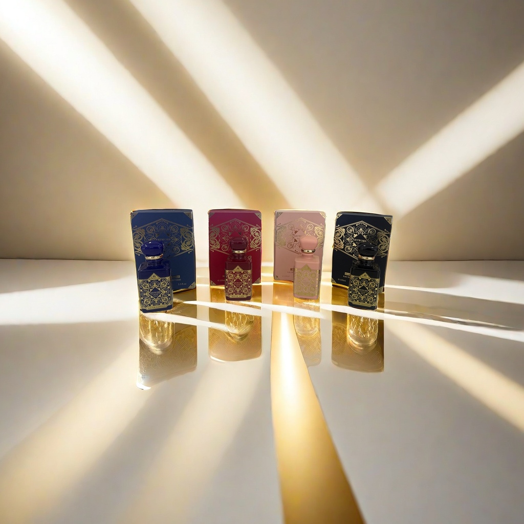 Four color series perfume bottle sets with exquisite packaging boxes Specification image