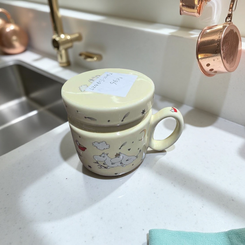 Cartoon pattern ceramic cups, household creative mugs, high-temperature glazed anti-scald portable water cups Application Scenario