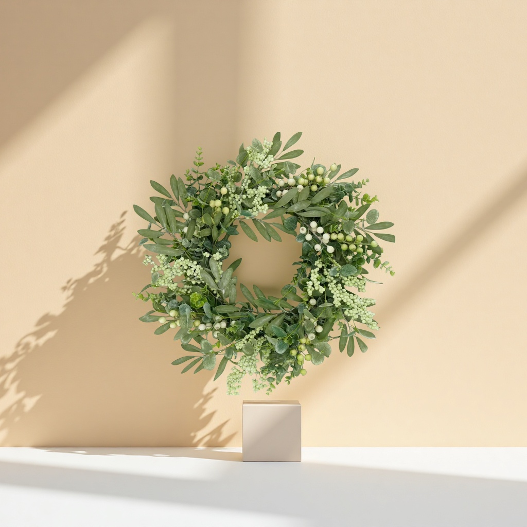 Plantas verdes guirnaldas decorativas tejidas a mano arreglos de boda para el hogar Application Scenario