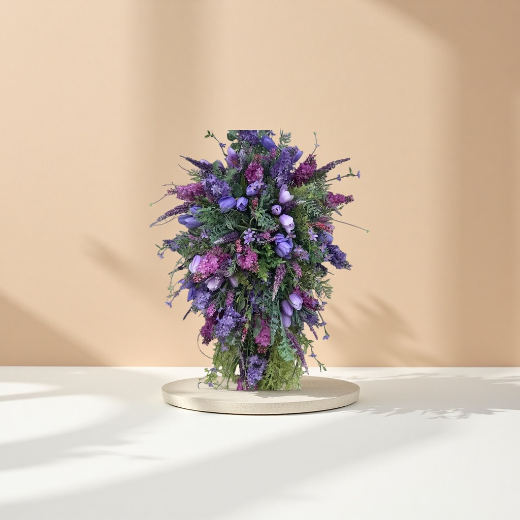 Purple flower bouquets, fresh flower delivery, birthday gifts, Valentine's Day hand-held bouquets, wedding decorations