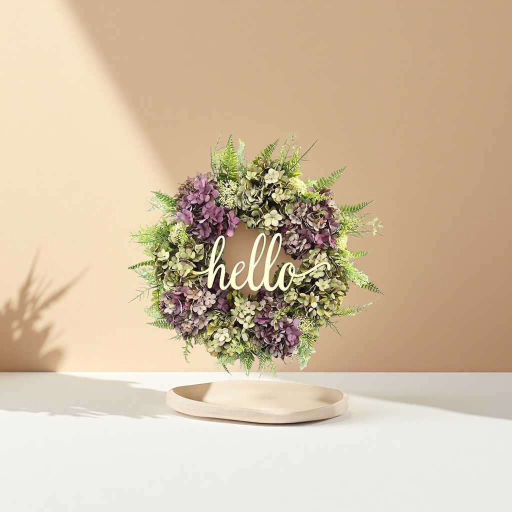 Floral decorative garlands, indoor living room, bedroom wall hangings, artificial dried flowers, hand-woven Application Scenario