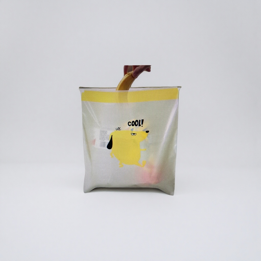 Transparent PE self-adhesive bags, universal sealed preservation bags, food-grade thickened leak-proof storage bags, cartoon car garbage bags Specification image