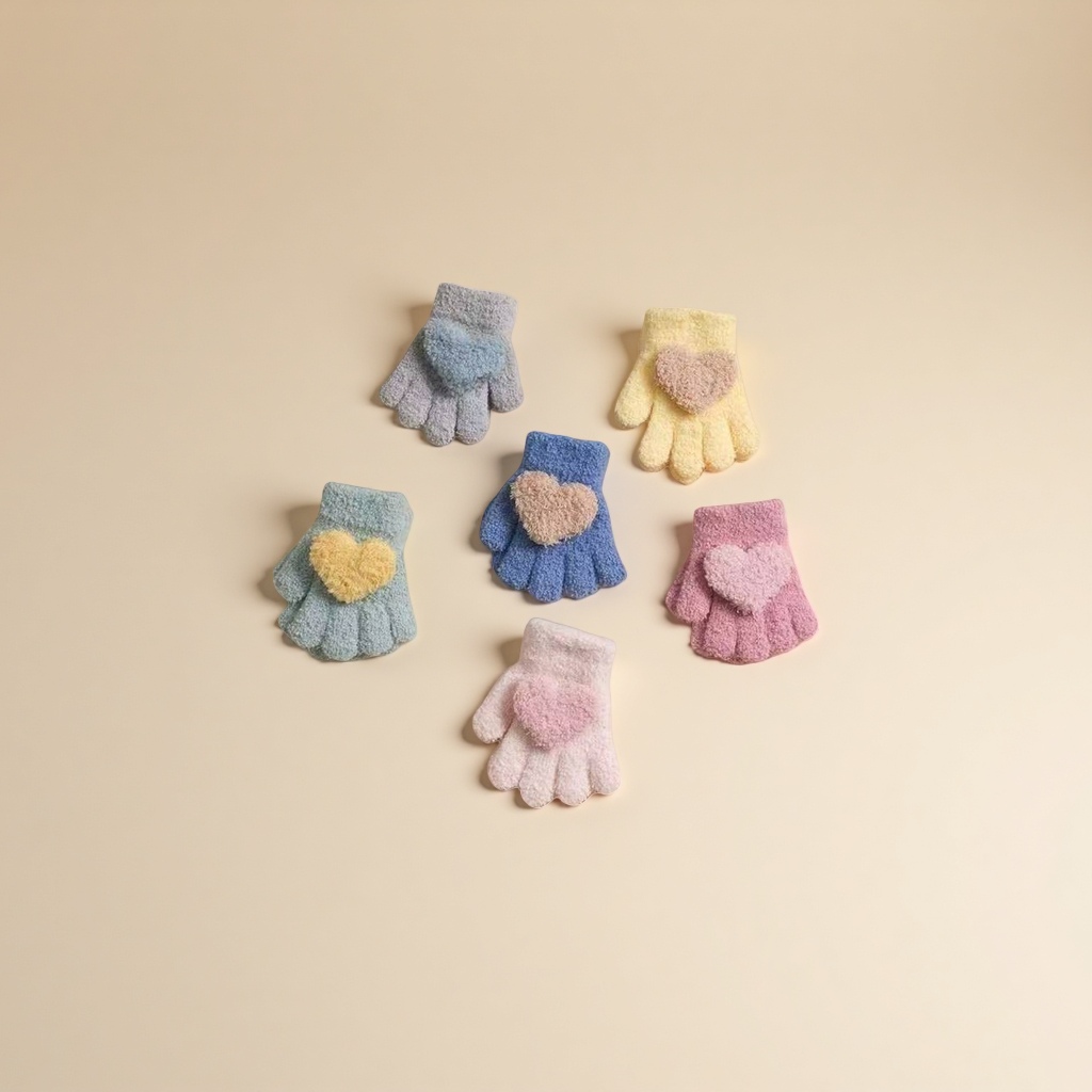 Thickened plush gloves for warm women's autumn and winter knitted gloves Application Scenario