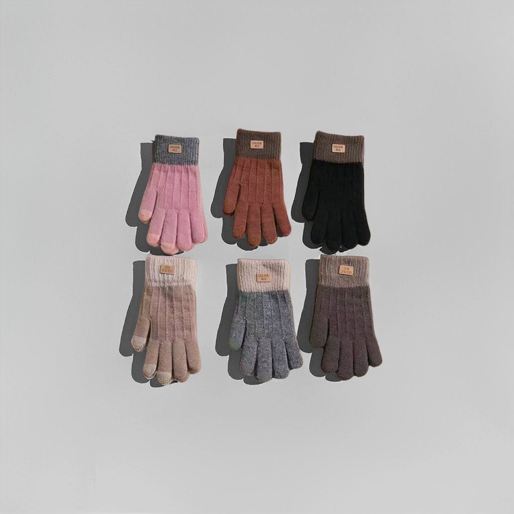 Knitted gloves, warm and anti-slip, thin warm children's gloves for women in autumn and winter details Picture