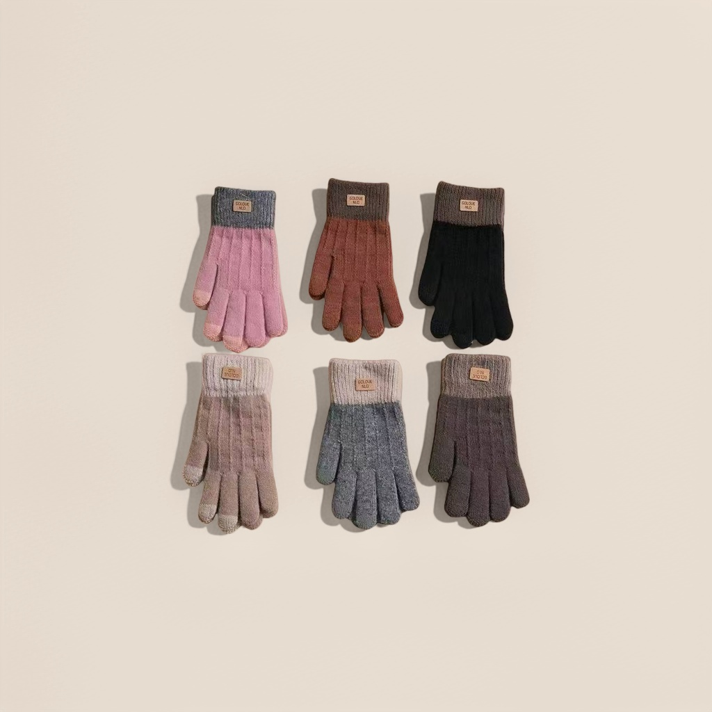 Knitted gloves, warm and anti-slip, thin warm children's gloves for women in autumn and winter Application Scenario