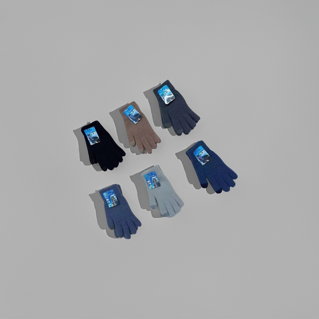 Finger touch screen gloves for winter warmth and cold protection, fingertip sensitive gloves