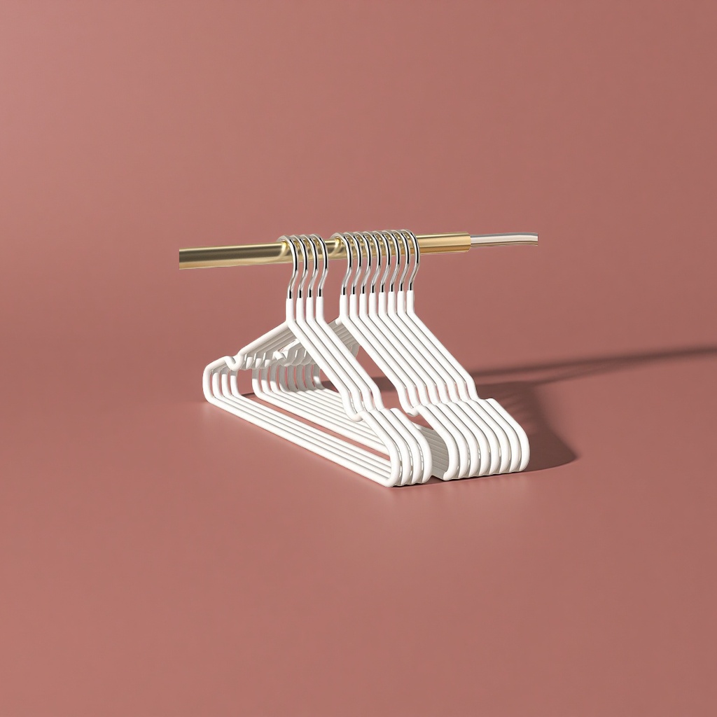 The white plastic anti-slip household multi-functional clothes hanger has strong load-bearing capacity and is not easy to deform Application Scenario