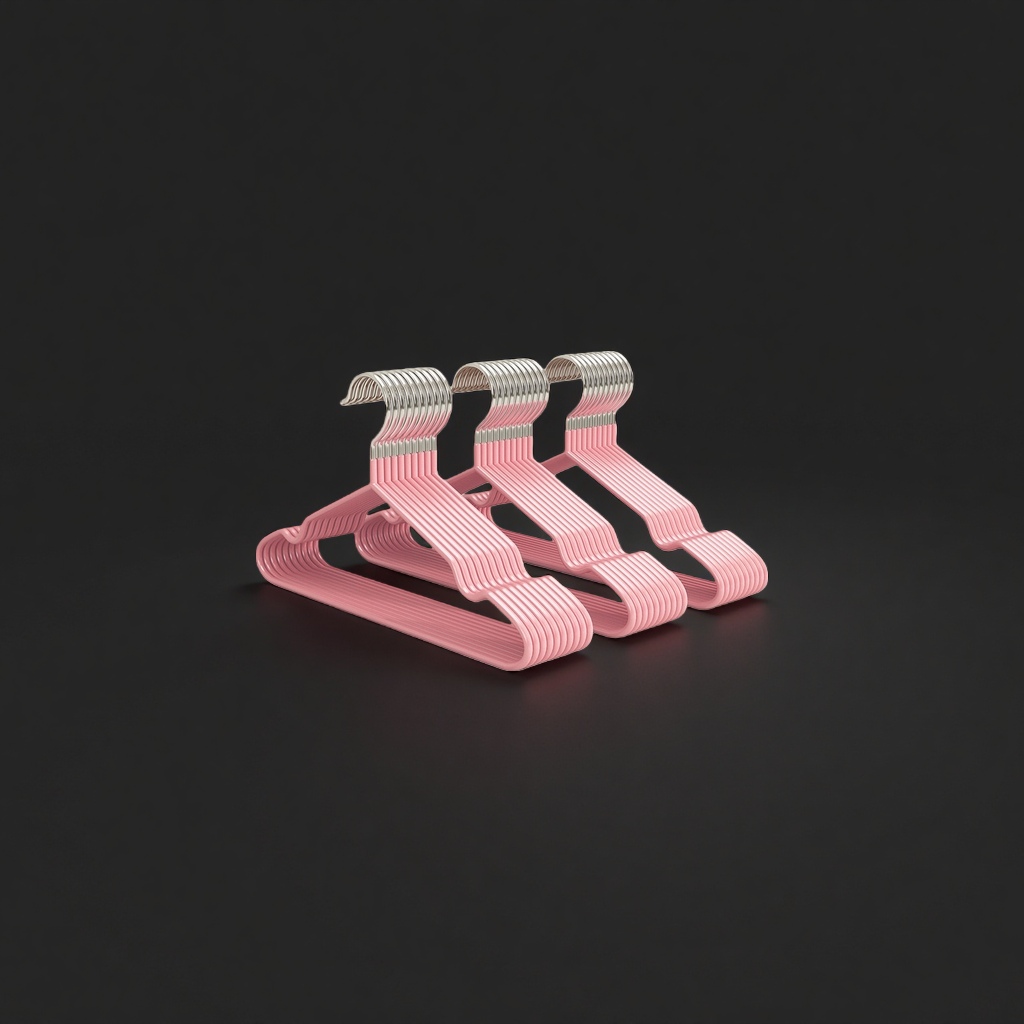 Barbie pink anti-slip hanger, thickened plastic household storage hanger Application Scenario