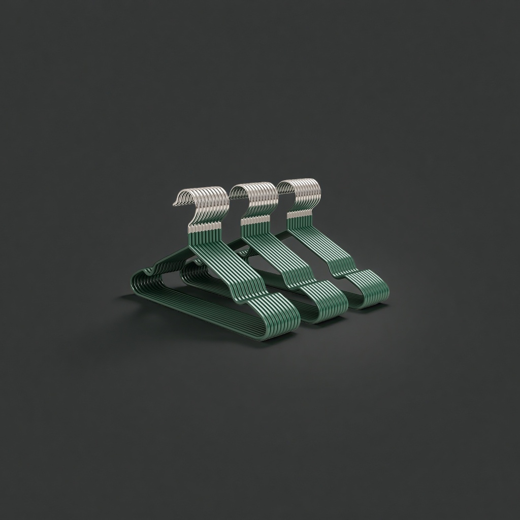 The original dark green anti-slip hanger has been thickened with a load-bearing multi-functional household hanger details Picture