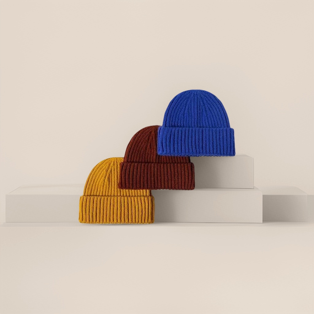 Knitted hat, warm woolen hat, suitable for both men and women in winter, casual and versatile. 201800884 Application Scenario