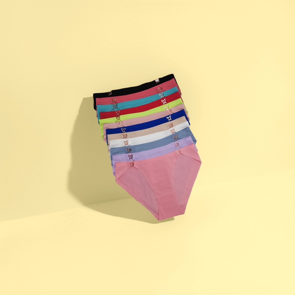 Solid color underwear for women: Comfortable and breathable triangular underwear details Picture