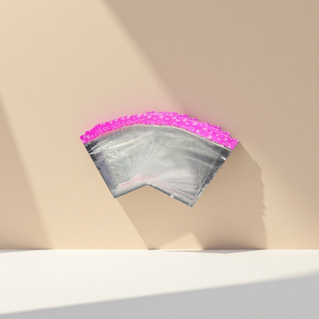 A thickened, leak-proof, sealed and fresh-keeping plastic bag with a pink sealing strip Application Scenario
