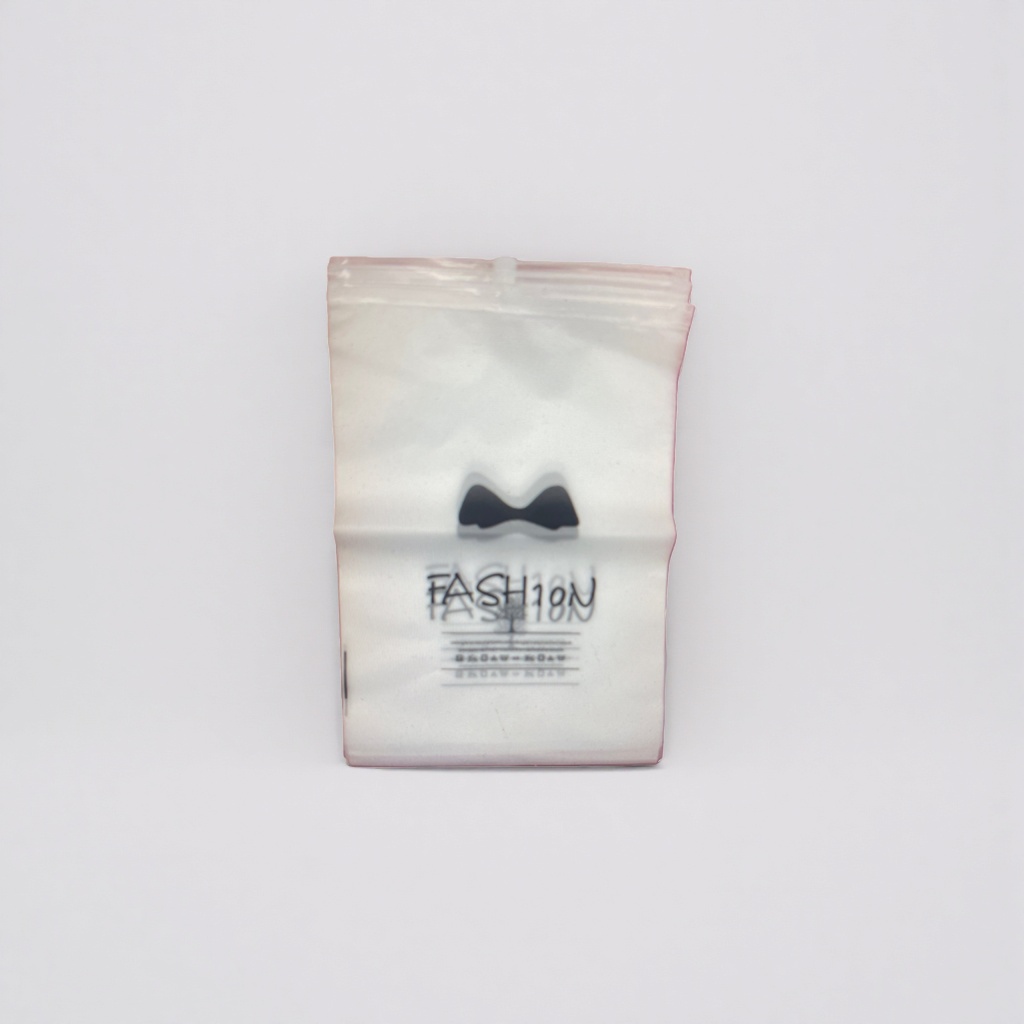 White plastic bag with fashionable bow pattern hand-held shopping bag, eco-friendly thickened version Specification image
