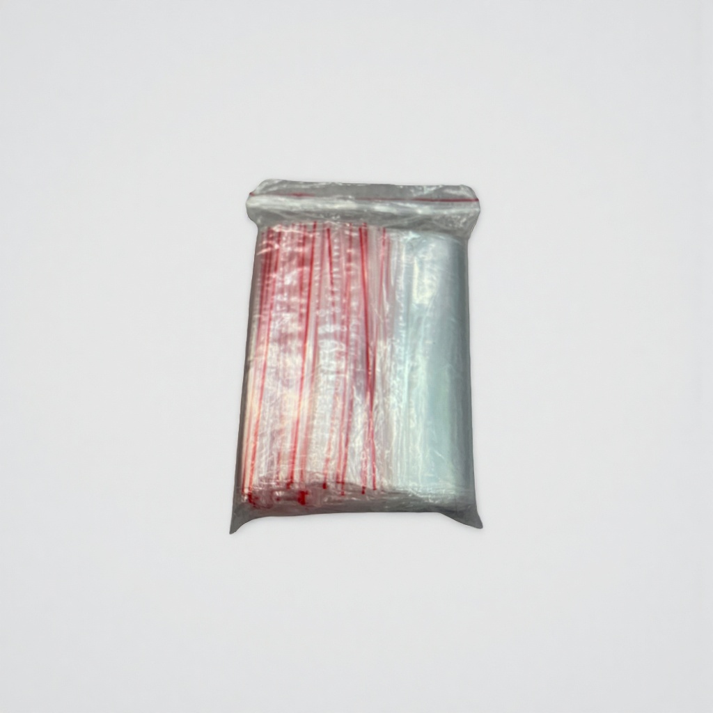 100 pieces of thickened and tear-resistant transparent plastic bags, food-grade sealed bags Specification image