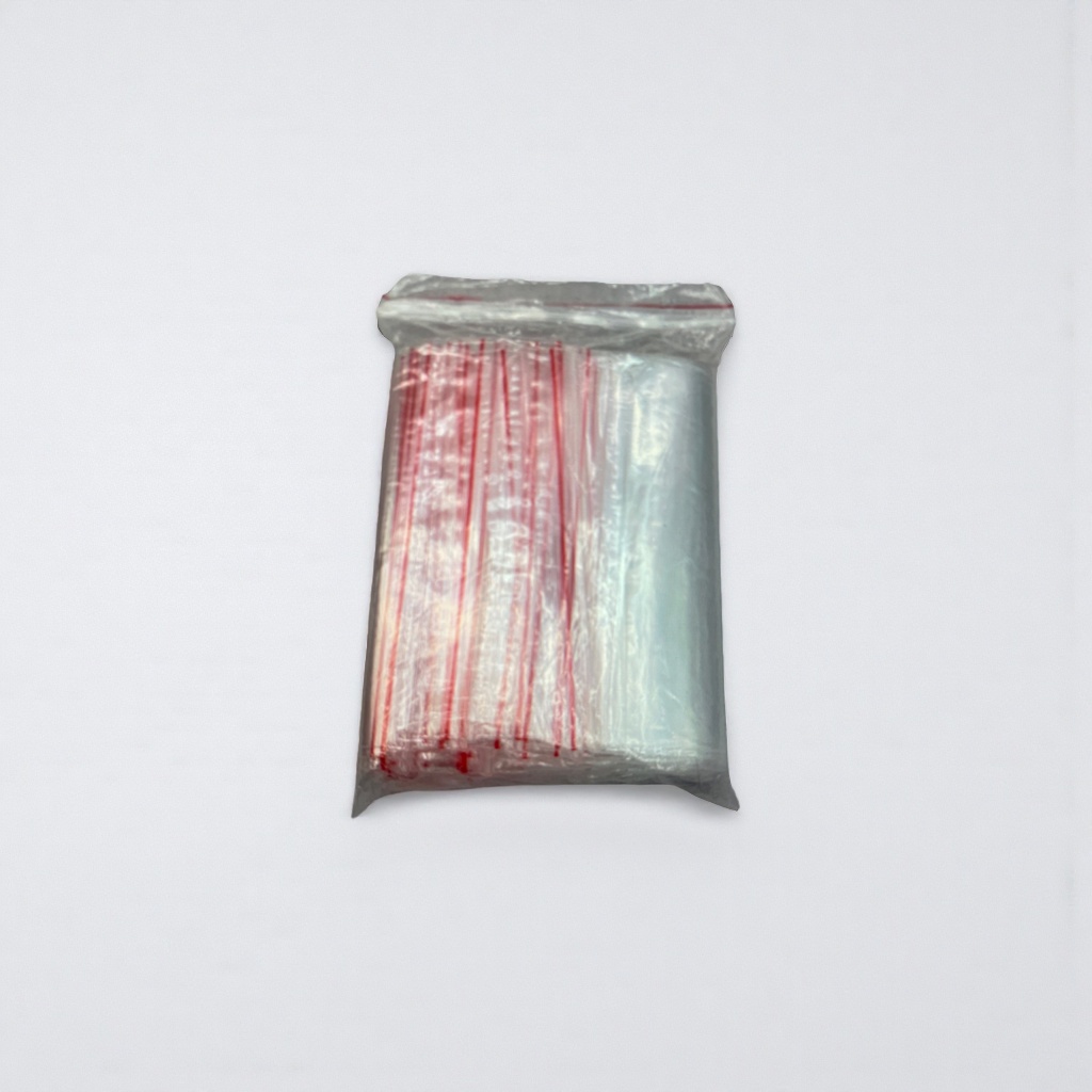 100 pieces of thickened and tear-resistant transparent plastic bags, food-grade sealed bags details Picture