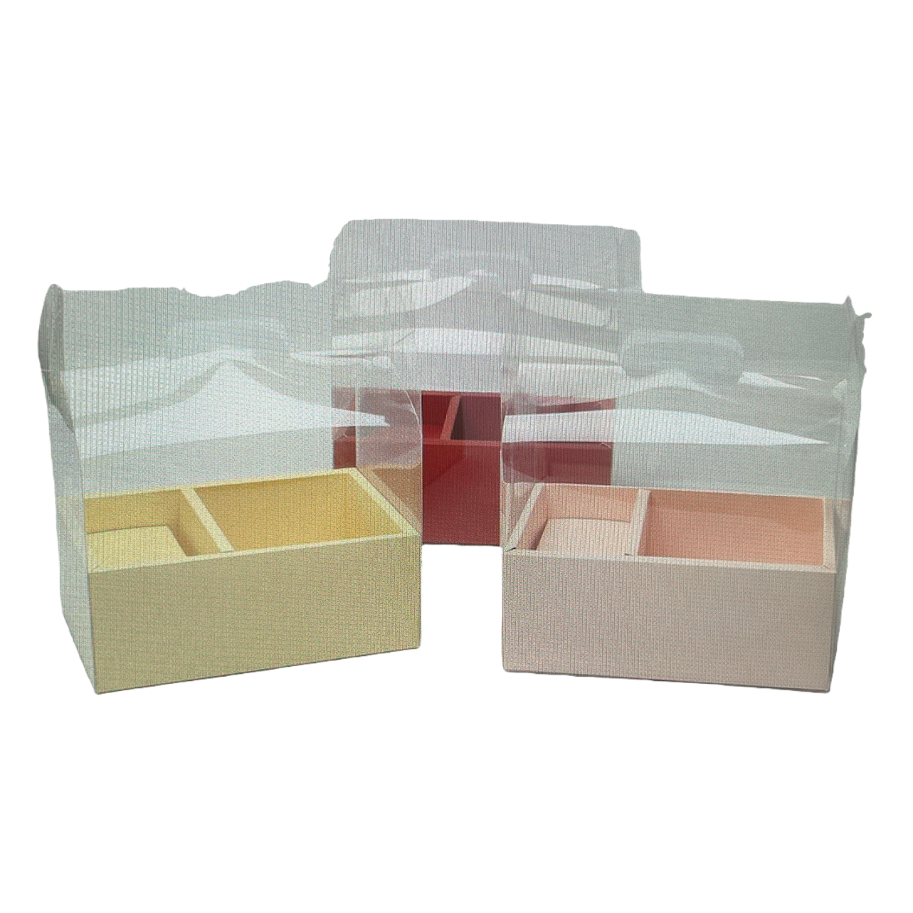 The transparent hand-held flower box is a universal wedding and birthday gift packaging box with customizable ribbons Item Picture