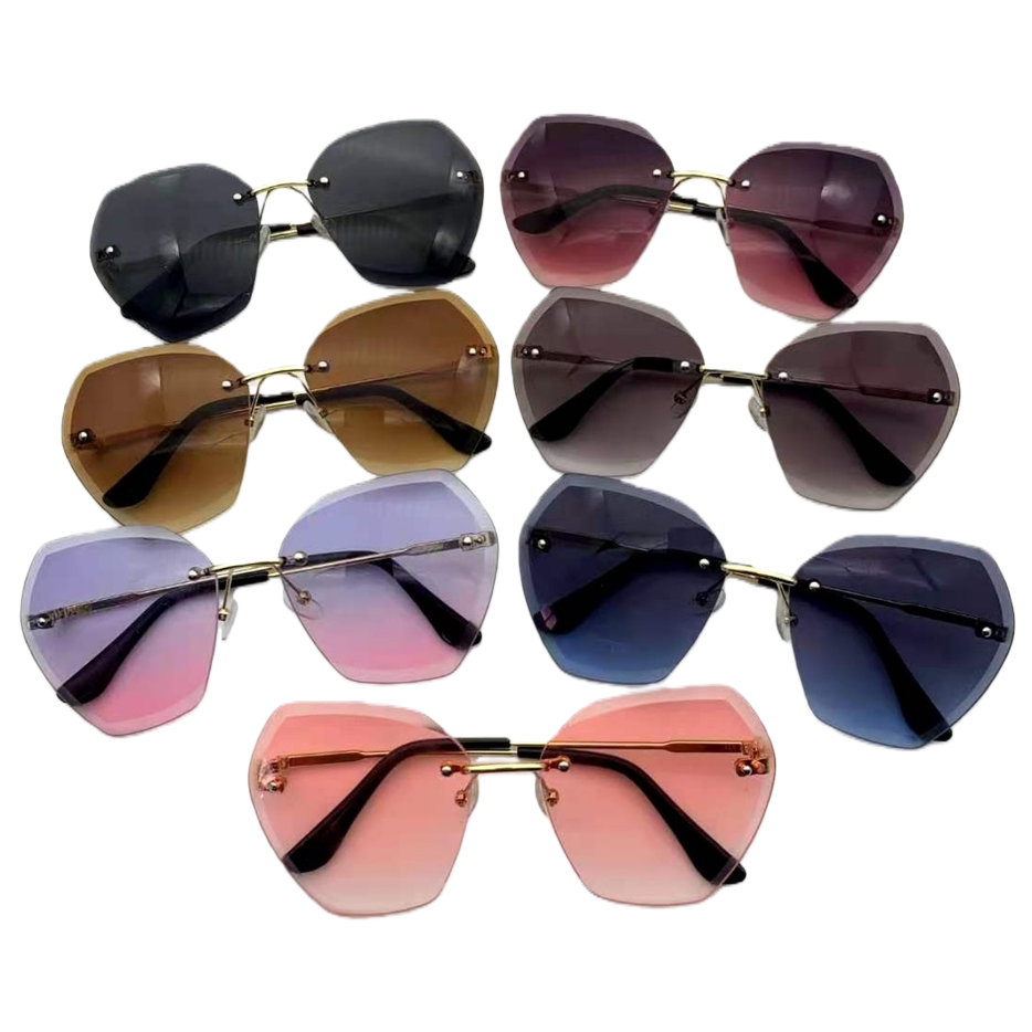 نظارات شمسية متعددة الألوان بدون إطارات تعرض النظارات الشمسية Item Picture