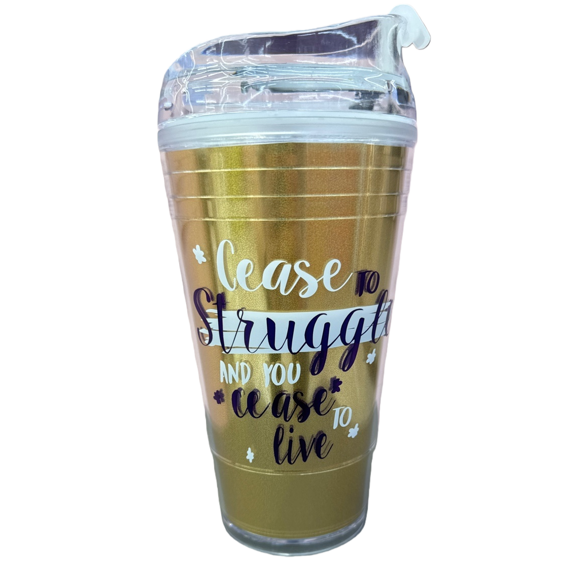 Golden insulated cup, 304 stainless steel vacuum insulated portable water cup, 500ml Item Picture