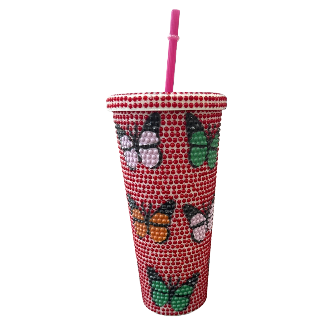 Decorative beaded cups, fashionable and creative glass water cups, home decoration items, gifts Item Picture