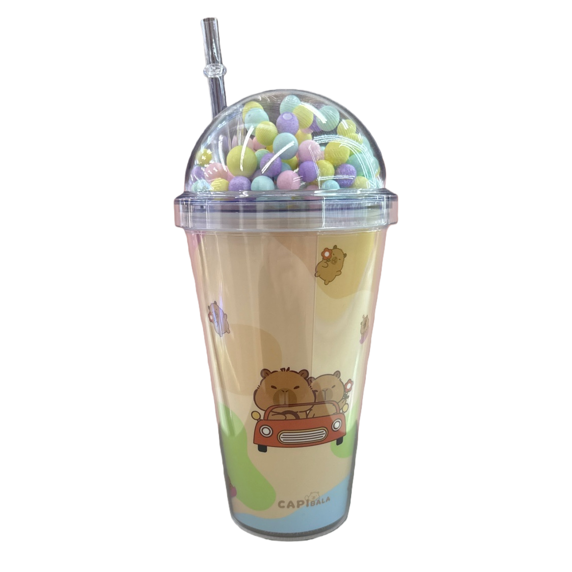Cartoon-patterned beverage cups, large-capacity portable water cups, creative mugs for children and students Item Picture