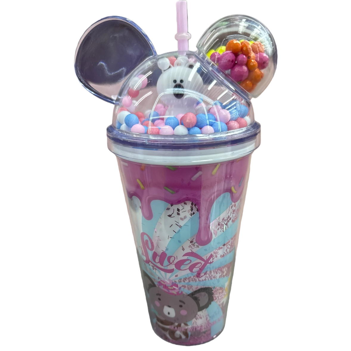 Cute cartoon-patterned ceramic cups, home and office water cups, heat-resistant portable mugs Item Picture