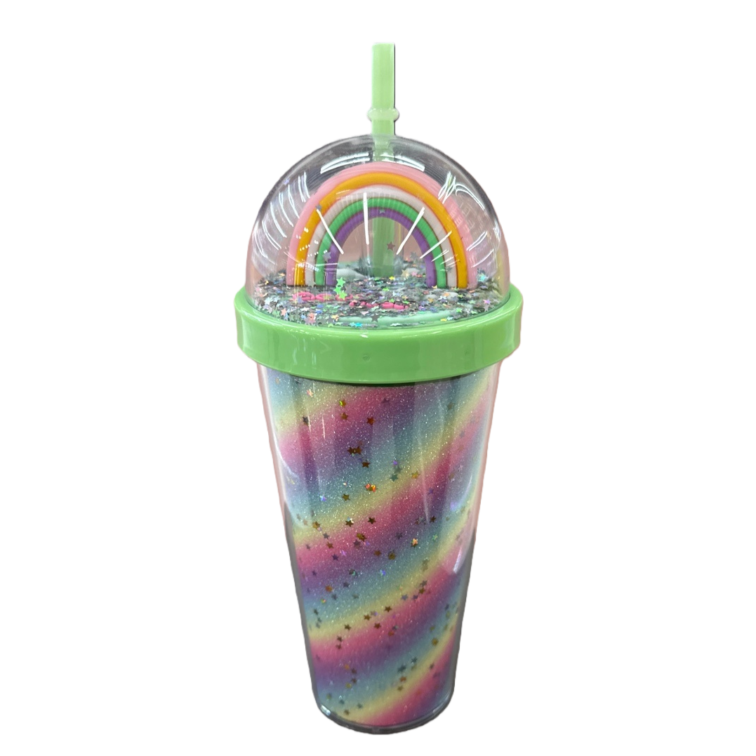 Rainbow-patterned ceramic cups for home and office use, high-appearation-level creative mugs Item Picture