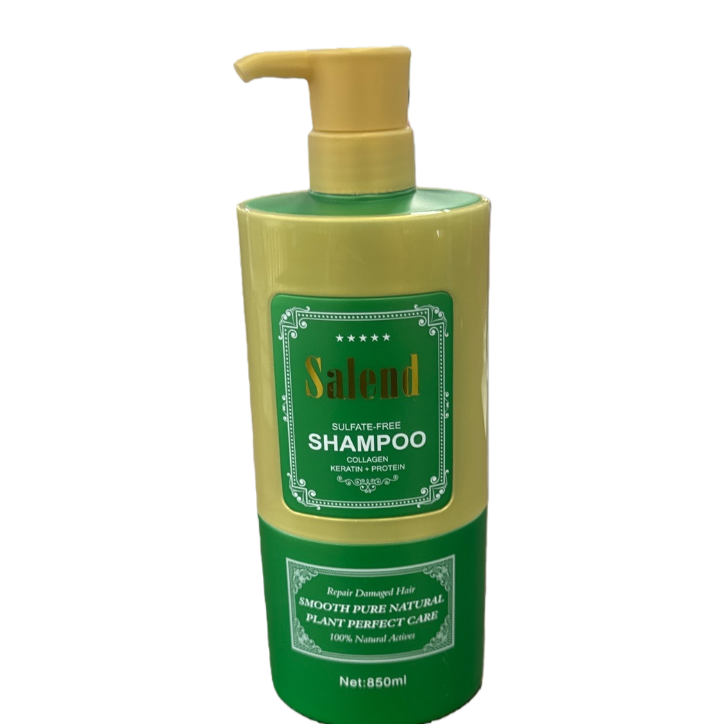 Salend green bottle shampoo is refreshing, oil-controlling, fluffy and smooth Item Picture
