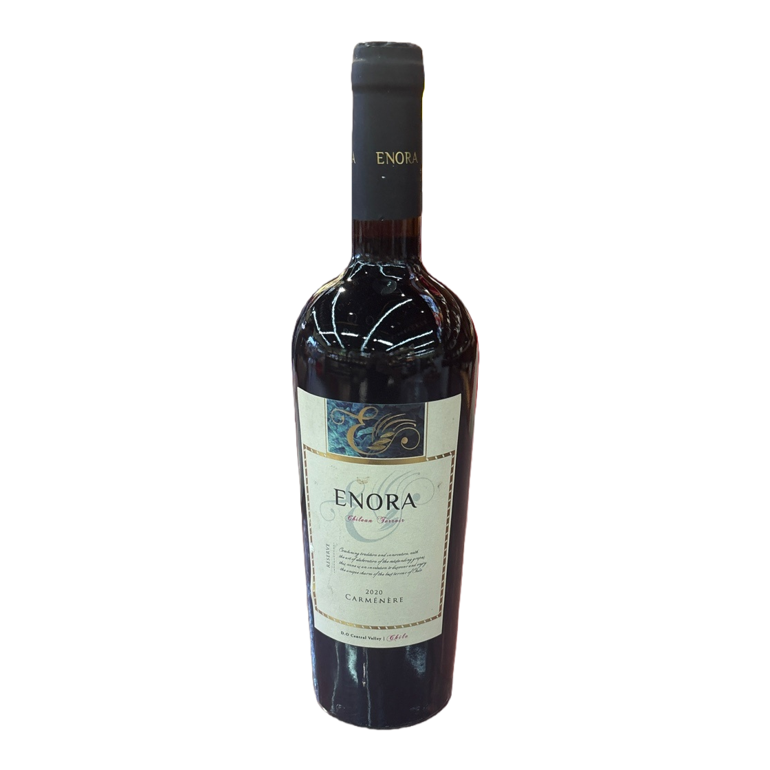 ENORA 2020 Camenere Dry Red Wine in red wine bottle Item Picture
