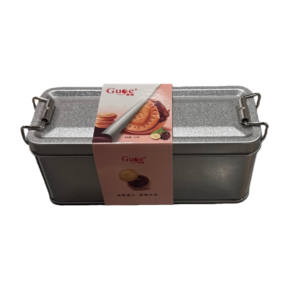 Metal box cookies, exquisite gift box, soda cookies, sandwich cookies, and casual snacks Item Picture