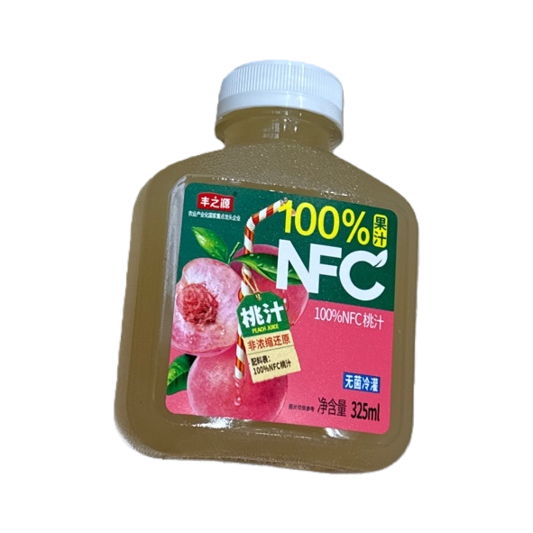 Peach juice drink, 100% pure fruit juice, peach flavor, refreshing and thirst-quenching, supplementing vitamin C Item Picture