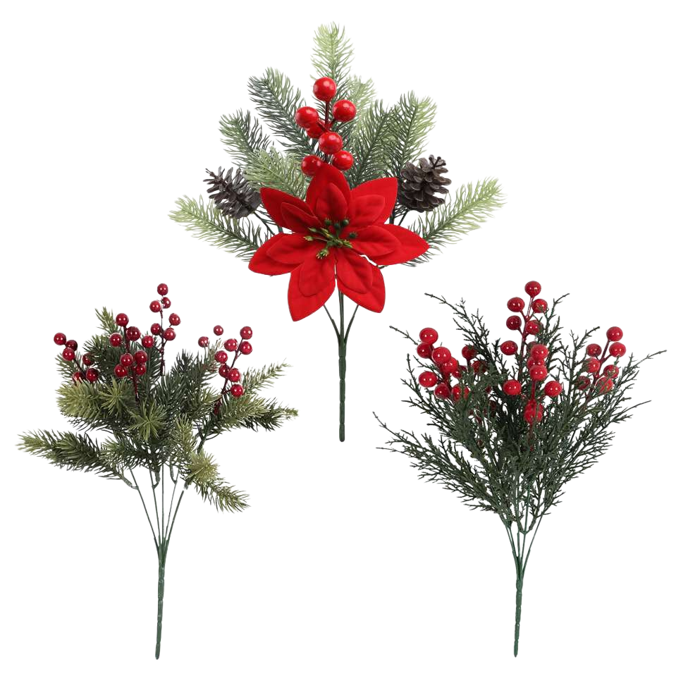 Christmas decorations, artificial bouquets, simulated flower art ornaments, and festive home decoration Item Picture