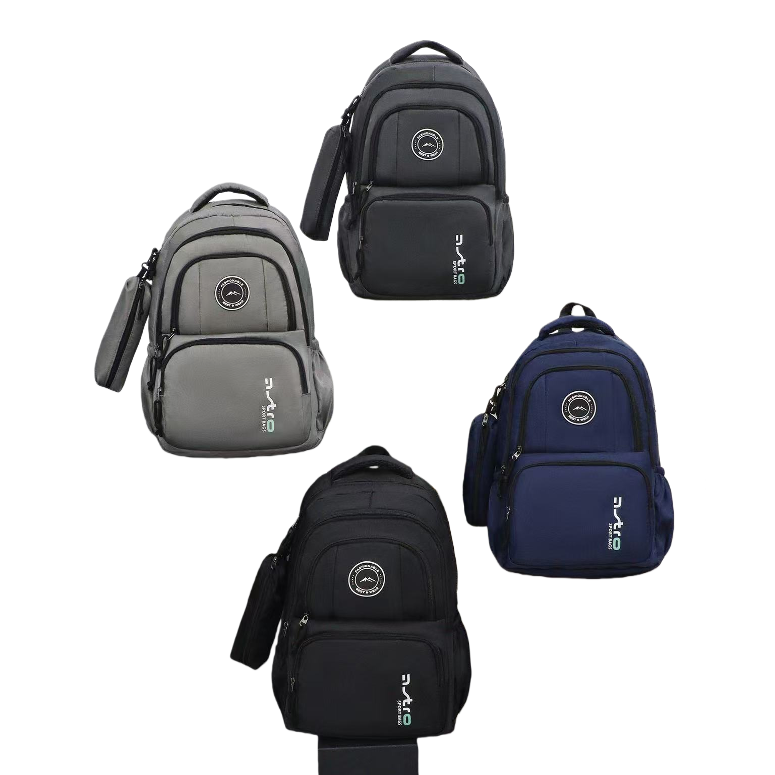 A backpack is a large-capacity, lightweight travel bag for student commuting Item Picture