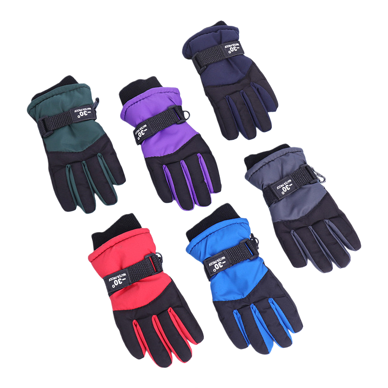 Thickened children's ski gloves are cold-proof, warm and breathable, suitable for both boys and girls Item Picture