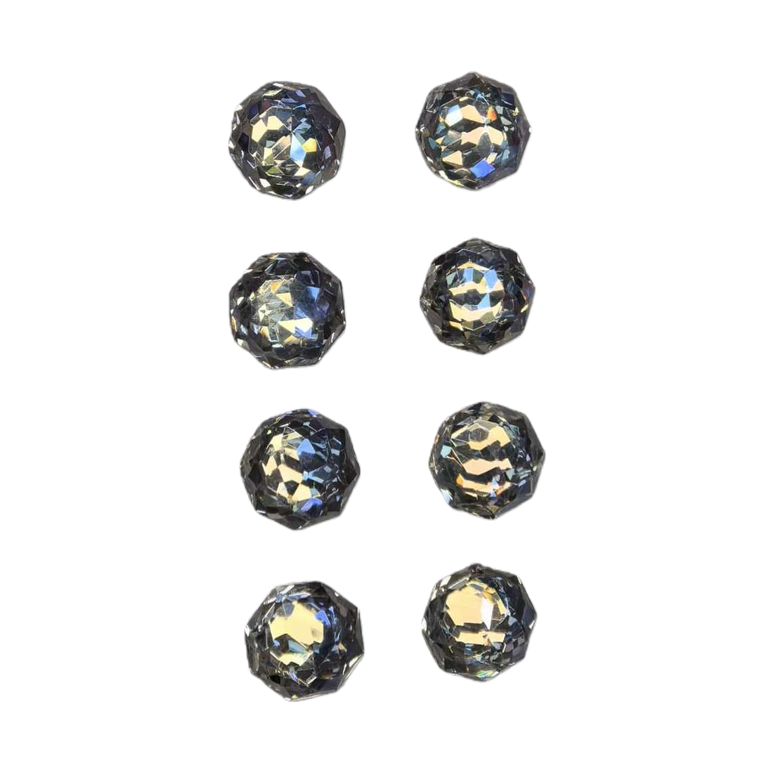 A universal handmade DIY jewelry accessory set of eight transparent crystal beads Item Picture