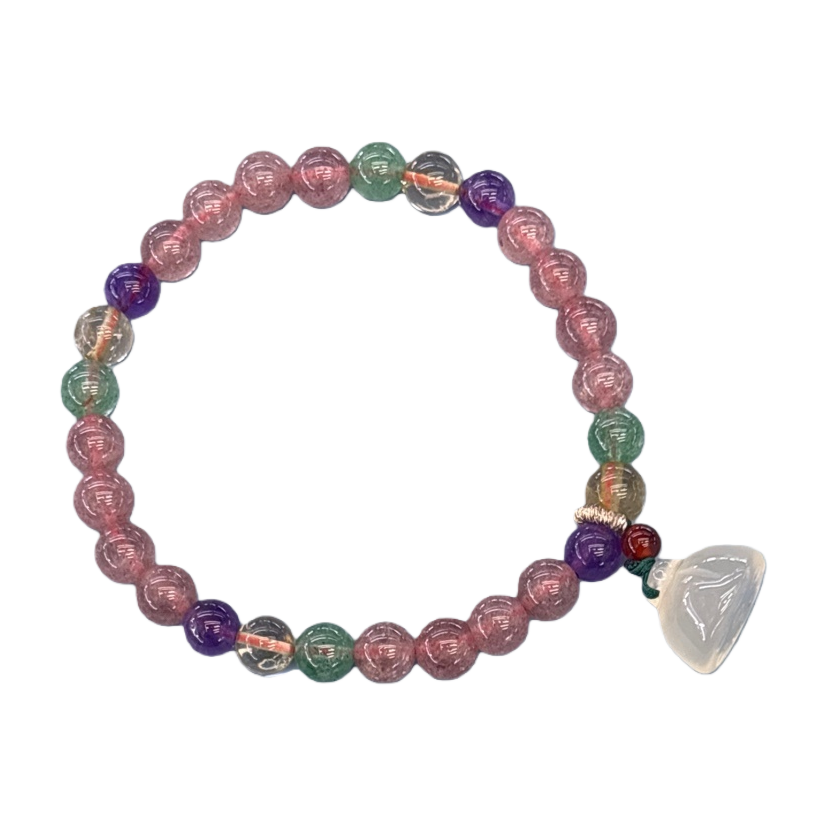 Pulsera de cuentas coloridas pulsera trenzada de cuentas redondas coloridas accesorios de moda para mujer Item Picture