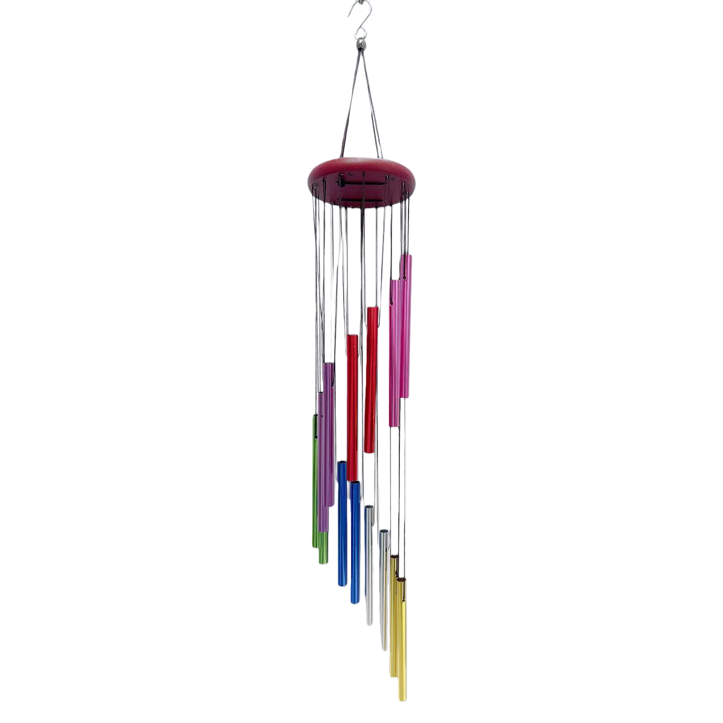 Colorful wind chimes made of copper, retro courtyard decorative pendants, indoor balcony window sill ornaments Item Picture