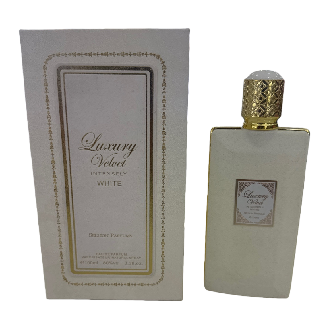 Luxury Velvet Intensely White perfume limited edition perfume bottle and box Item Picture