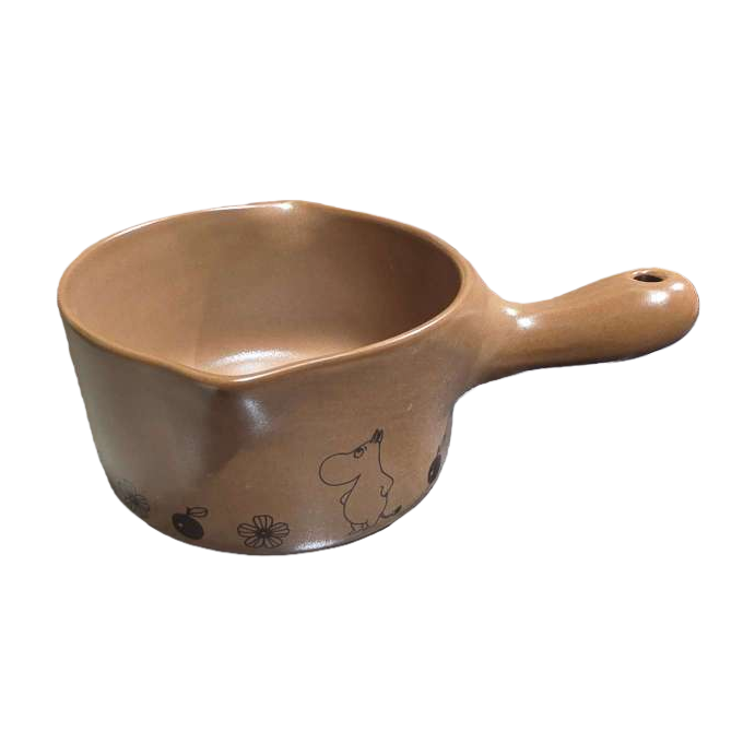 棕色陶瓷锅 锅 家用炖煮炒菜煲汤不粘锅白底实物图
