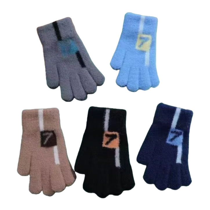 Children's woolen gloves are warm, anti-slip and thickened, suitable for both boys and girls Item Picture