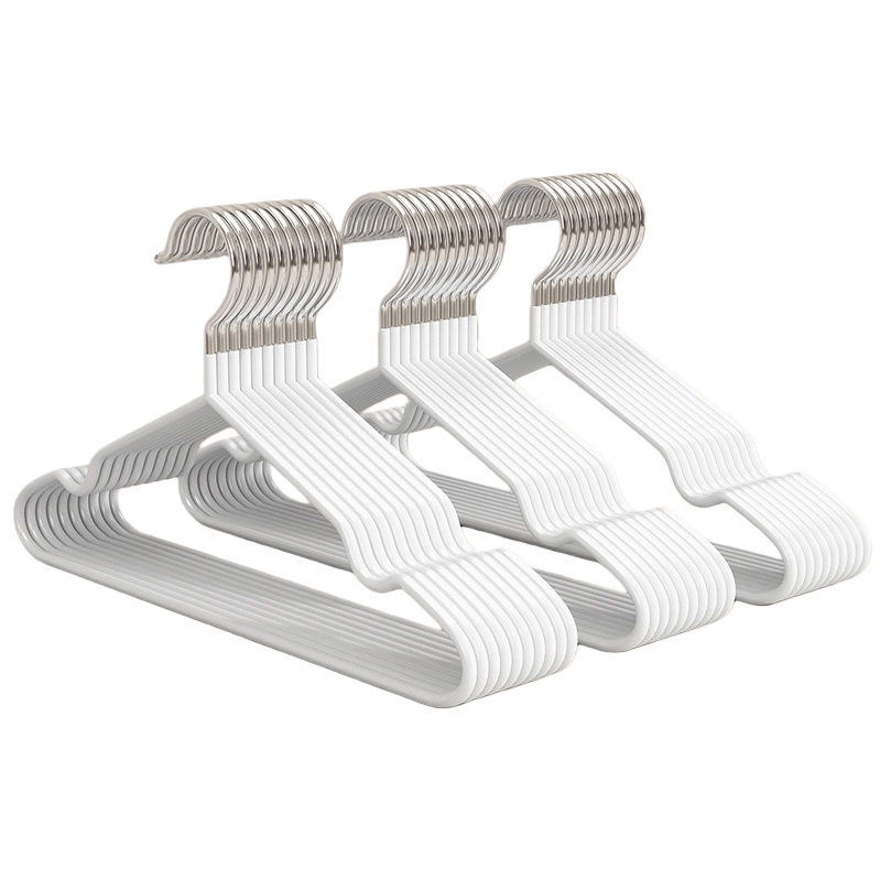 The "Flowing Light White Coat Rack" is a metal multi-functional household clothes hanger that does not require drilling Item Picture