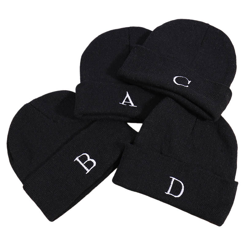 قبعات سوداء، وسيم ذو شعر دافئ Item Picture