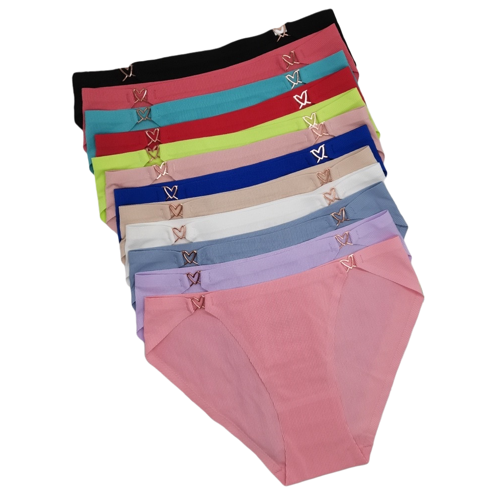 Colorful underwear, pure cotton women's flat triangle underwear, available in multiple colors Item Picture