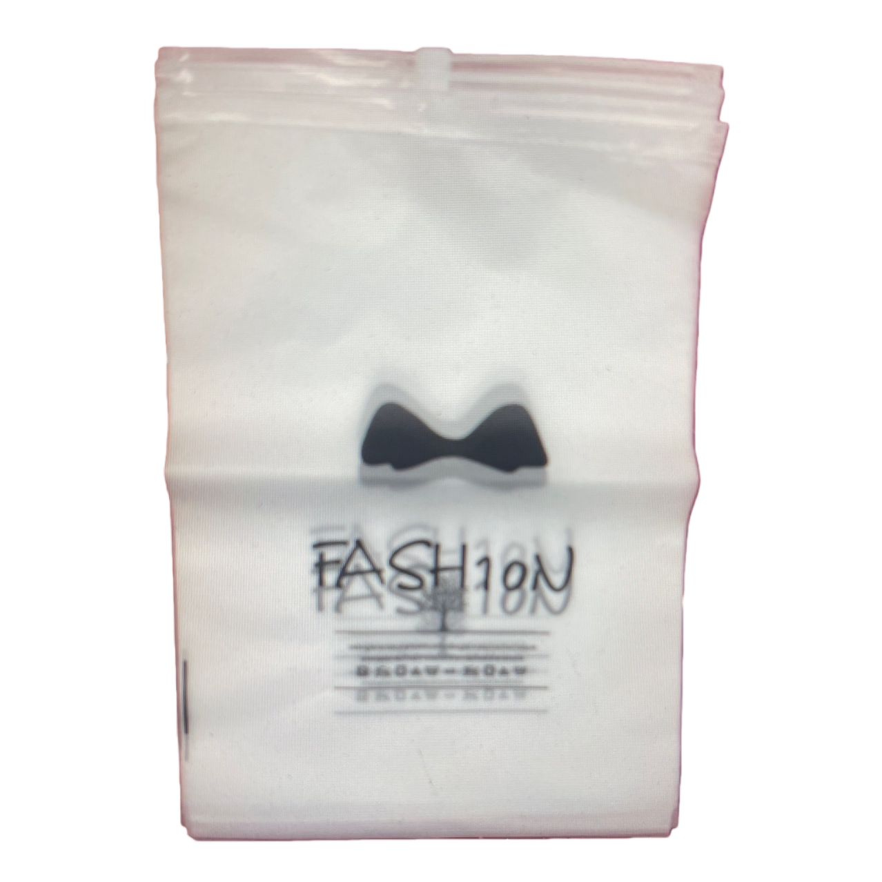 White plastic bag with fashionable bow pattern hand-held shopping bag, eco-friendly thickened version Item Picture