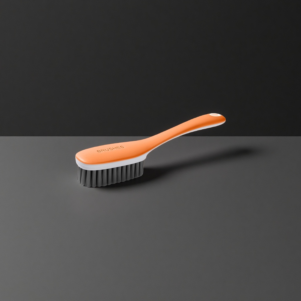 Orange shoe brush is a professional shoe upper cleaning brush. It is a universal soft-bristled brush