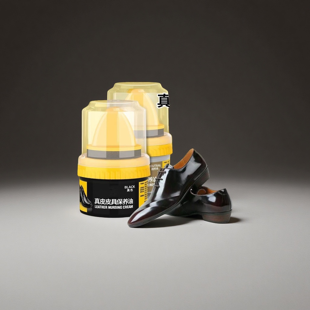 Genuine leather care oil, leather care cream bottle, specially designed for black leather shoes, moisturizing, decontaminating and brightening