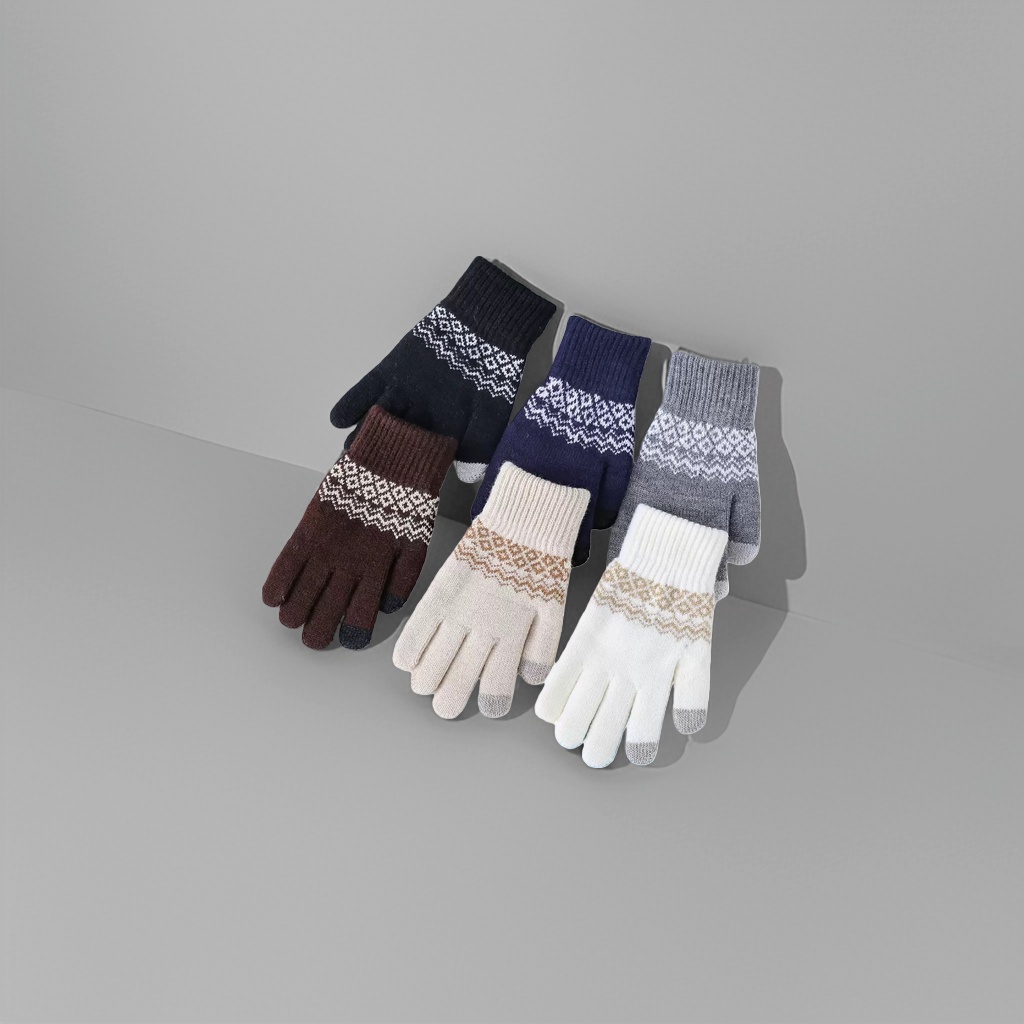 Knitted gloves, warm and anti-slip children's gloves, thickened cotton fleece gloves for autumn and winter, knitted winter thread gloves Application Scenario
