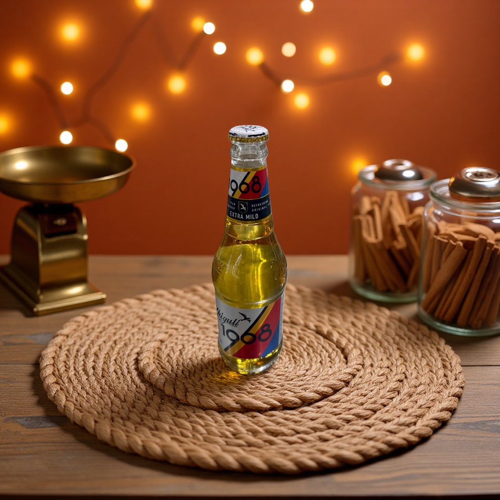 1968 Beer in glass bottle, 500ml, rich original flavor, refreshing malt aroma details Picture